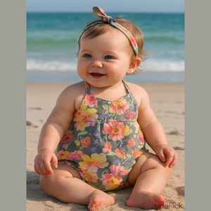 Little and lovely floral romper 6-12 months